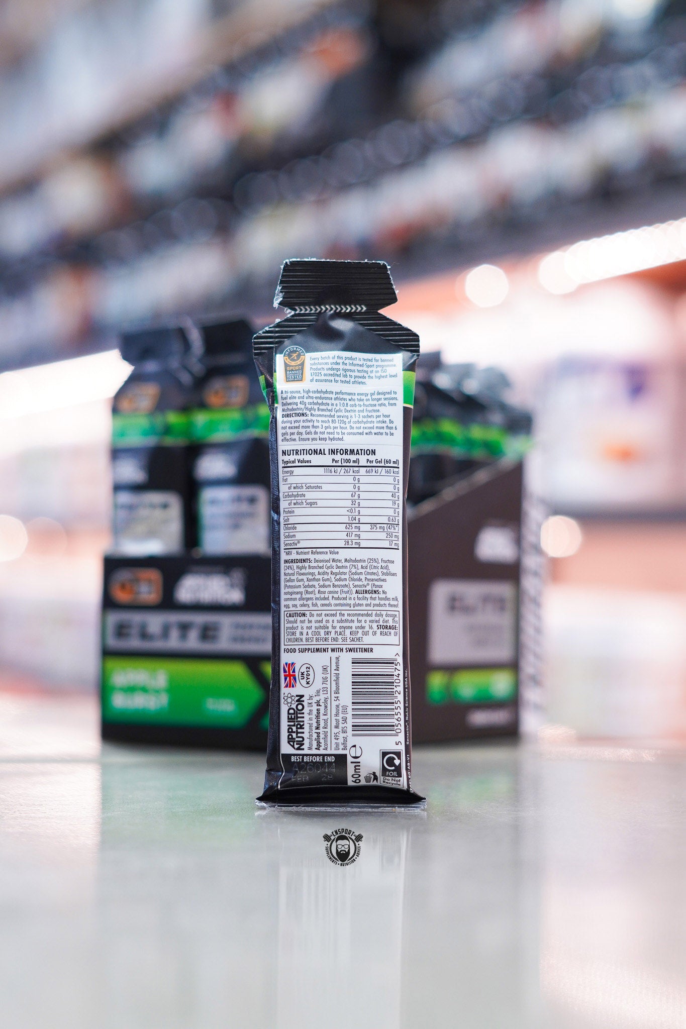 Applied Nutrition - Endurance Elite - Performance Energy Gel - 60ml
