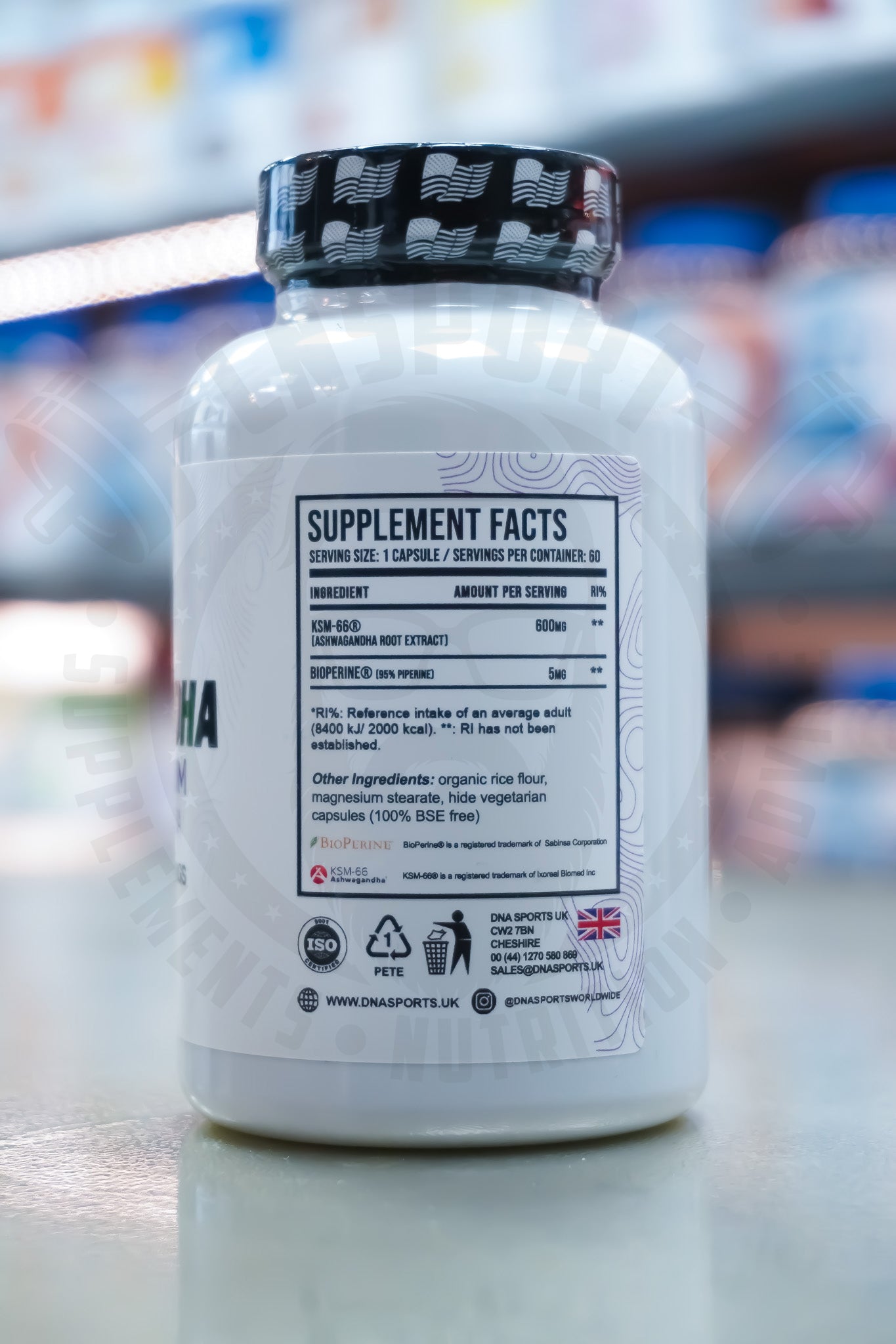 DNA Sports - Ashwagandha - 60 Servings