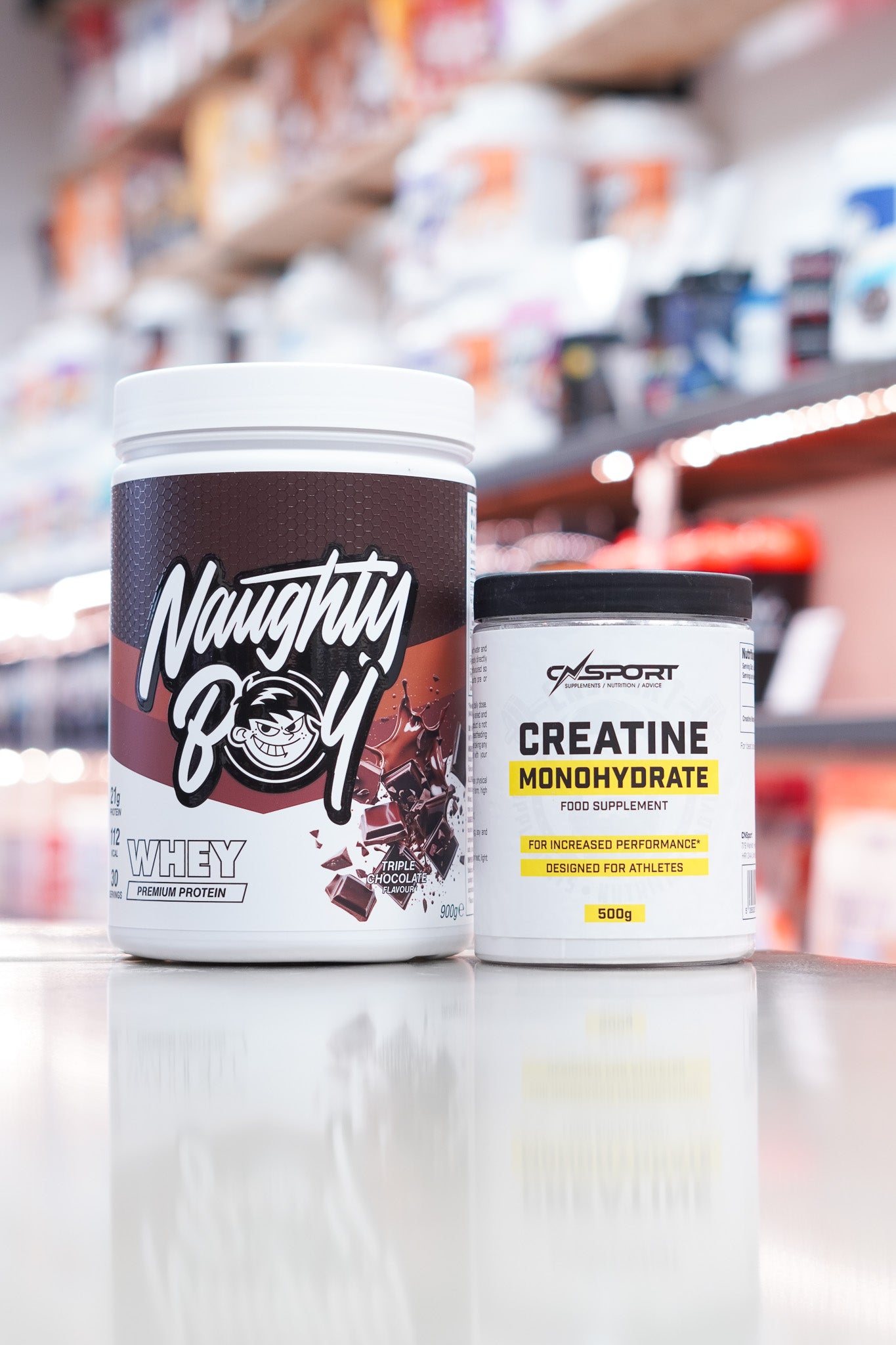 Naughty Boy Whey 900g & Creatine Bundle