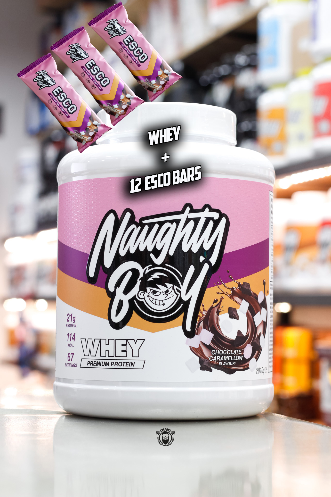 Naughty Boy Whey 2kg & 12x Escobars Bundle