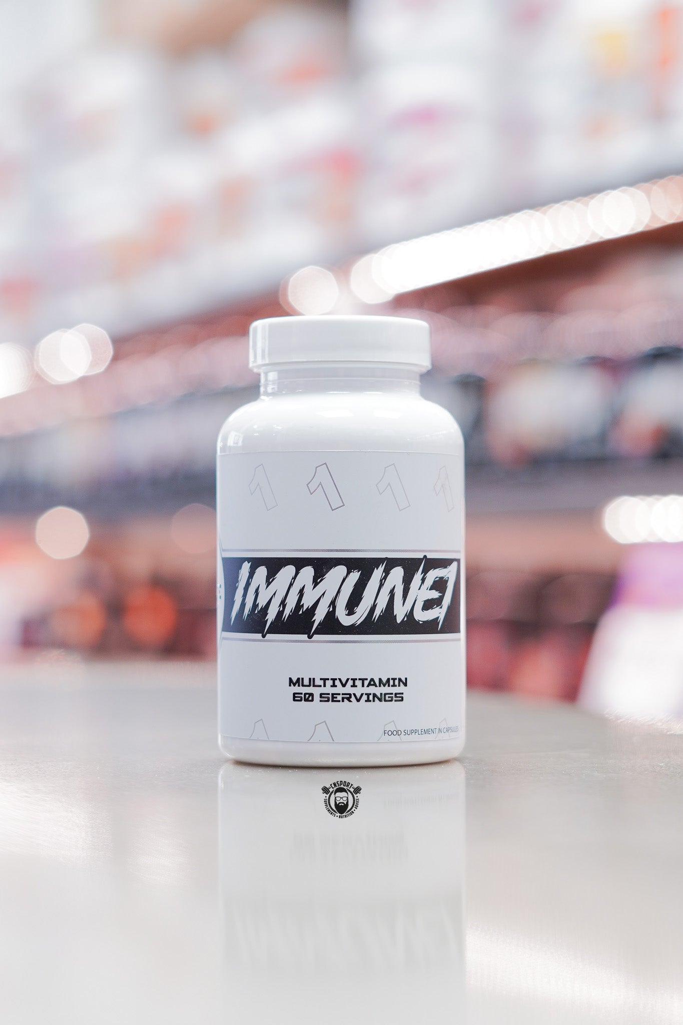 1 Source Supplements Immune 1 multivitamin capsules bottle front view, 60 servings immune support supplement.