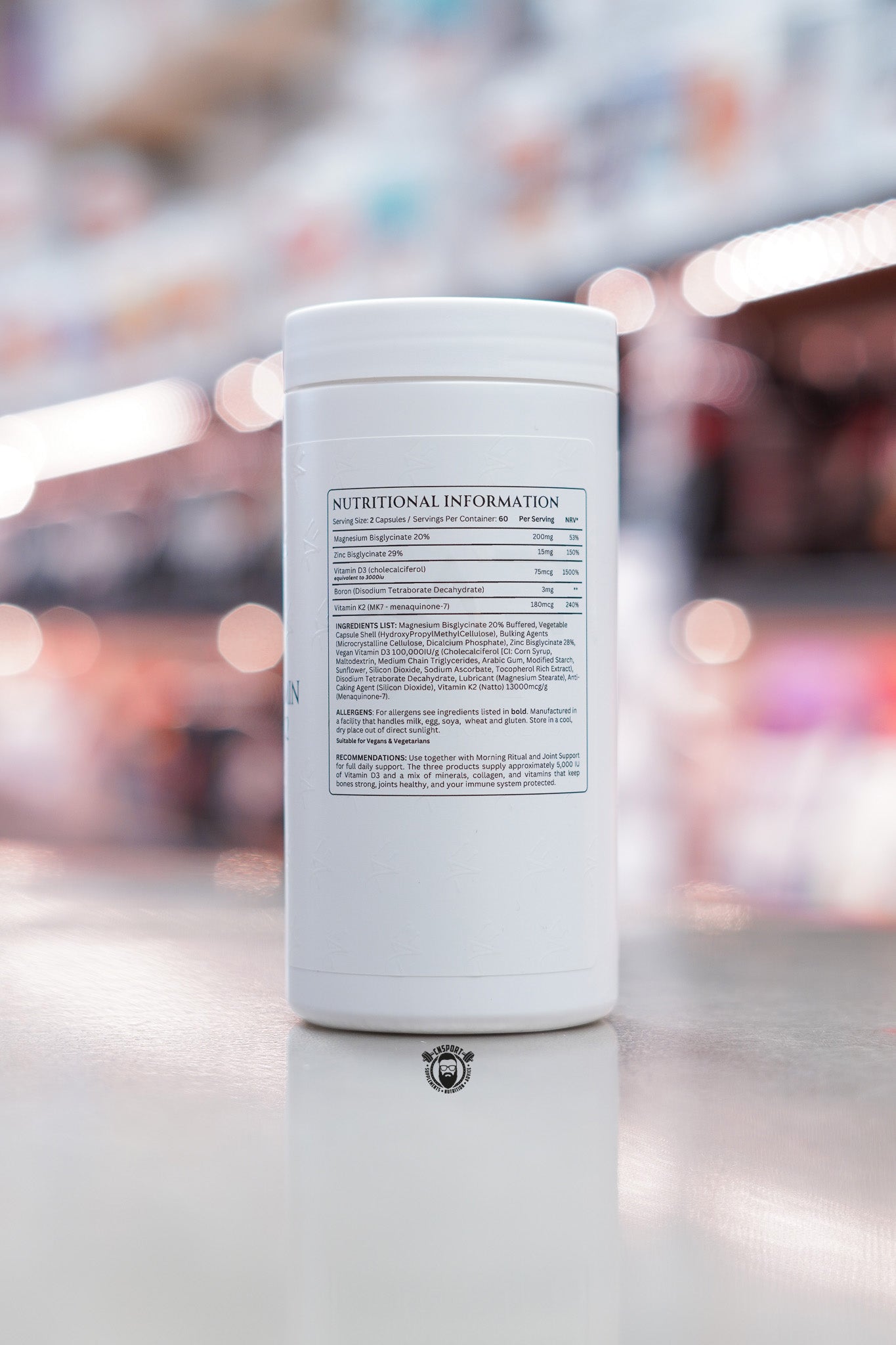 Apex formulas - D3 ingredient label