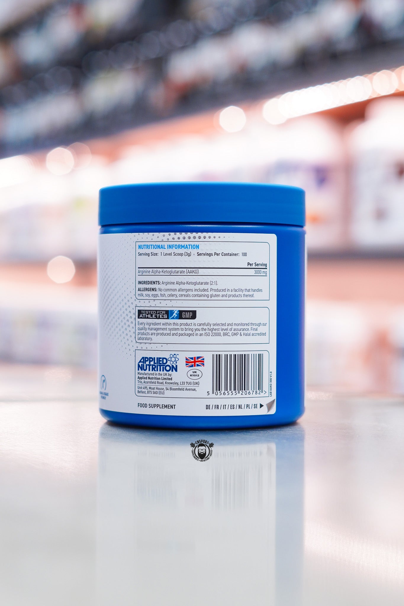 Applied Nutrition - AAKG - 100 Servings ingredient label