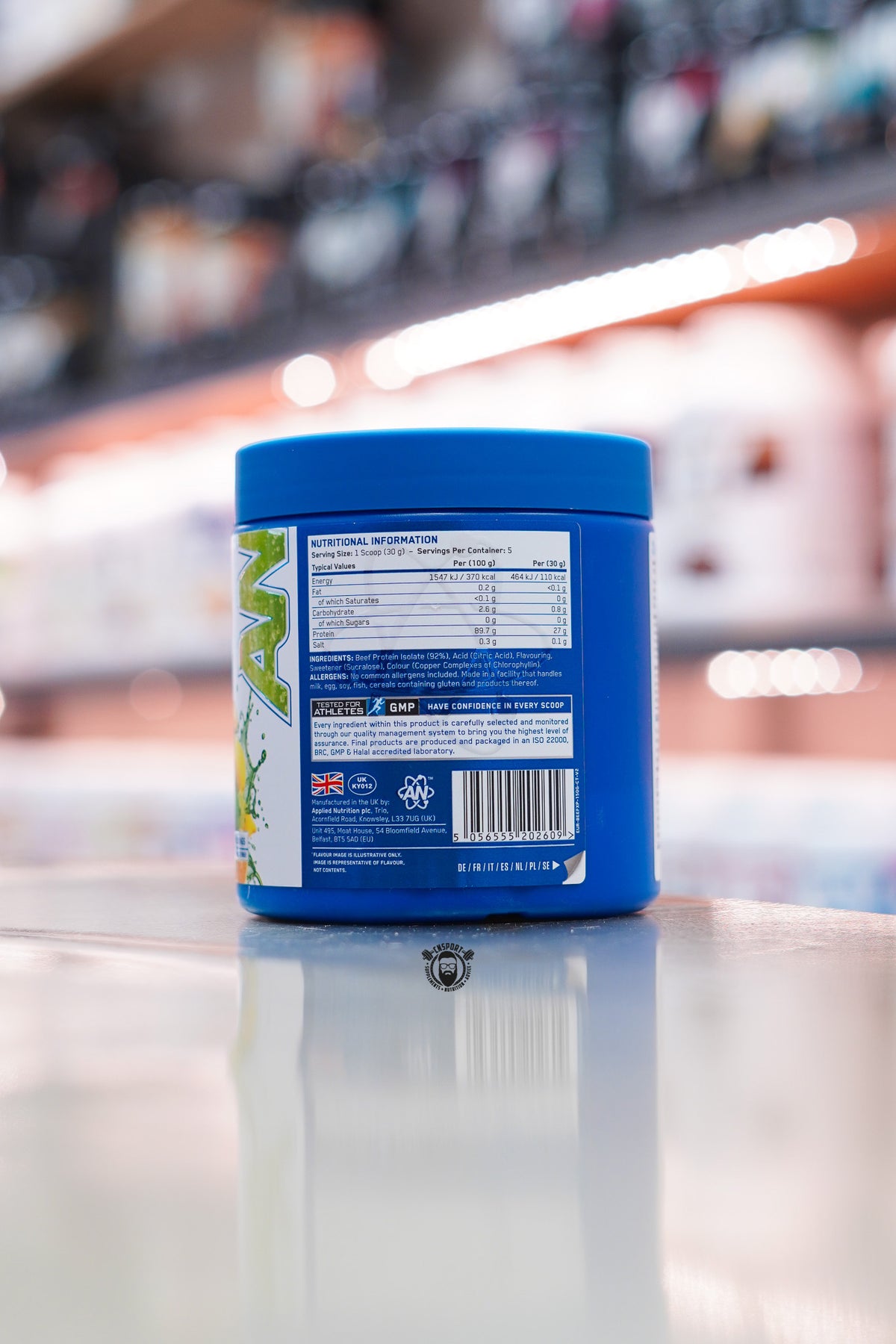 Applied Nutrition - Beef-XP - 1.8kg ingredient label