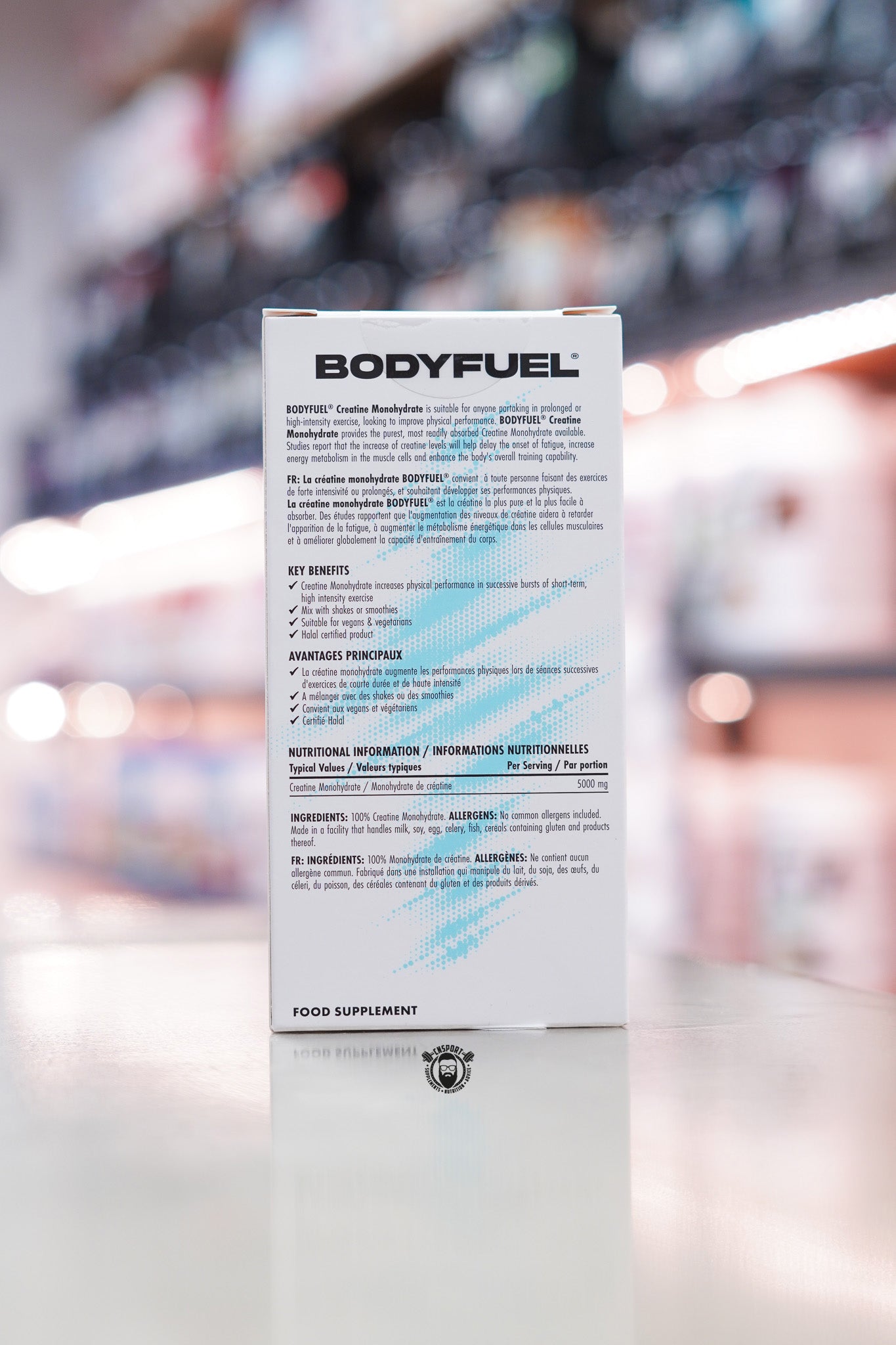 Applied Nutrition - Body Fuel - Creatine Sticks - 10 Sticks ingredient label