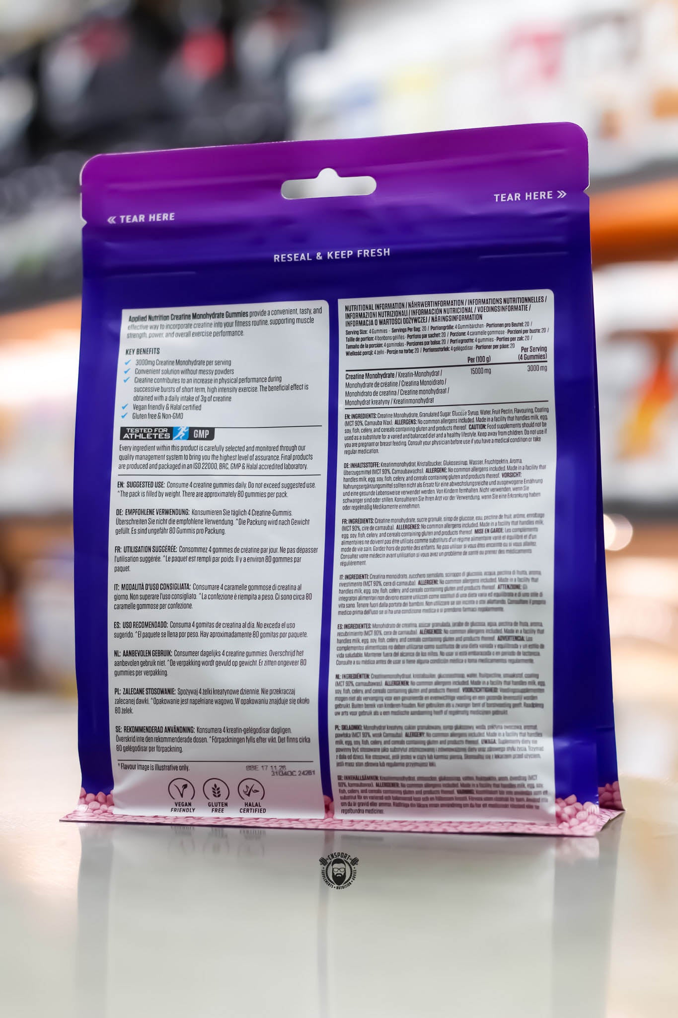 Applied Nutrition - Creatine Gummies - 20 Servings