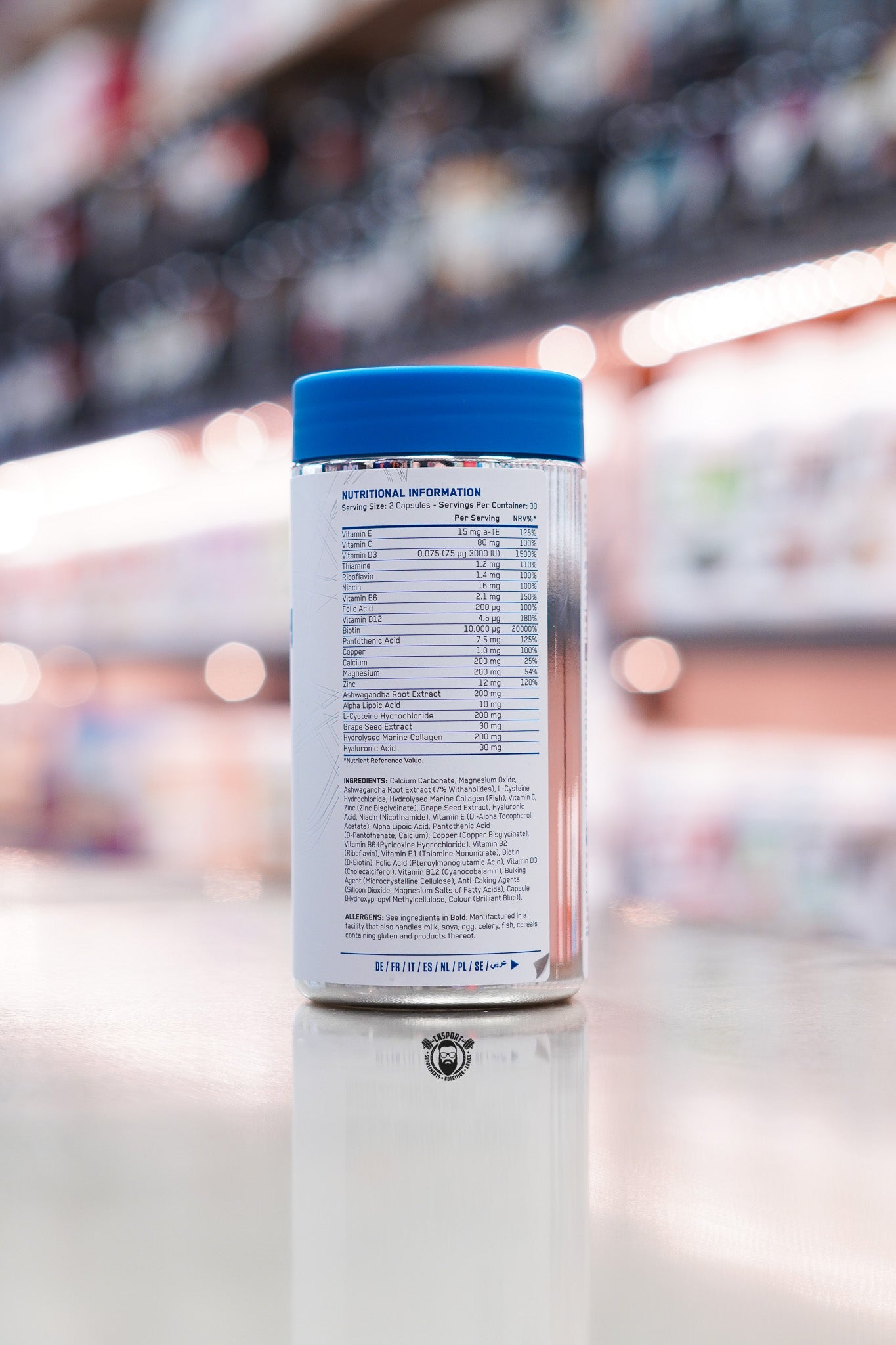 Applied Nutrition - Hair ingredient label