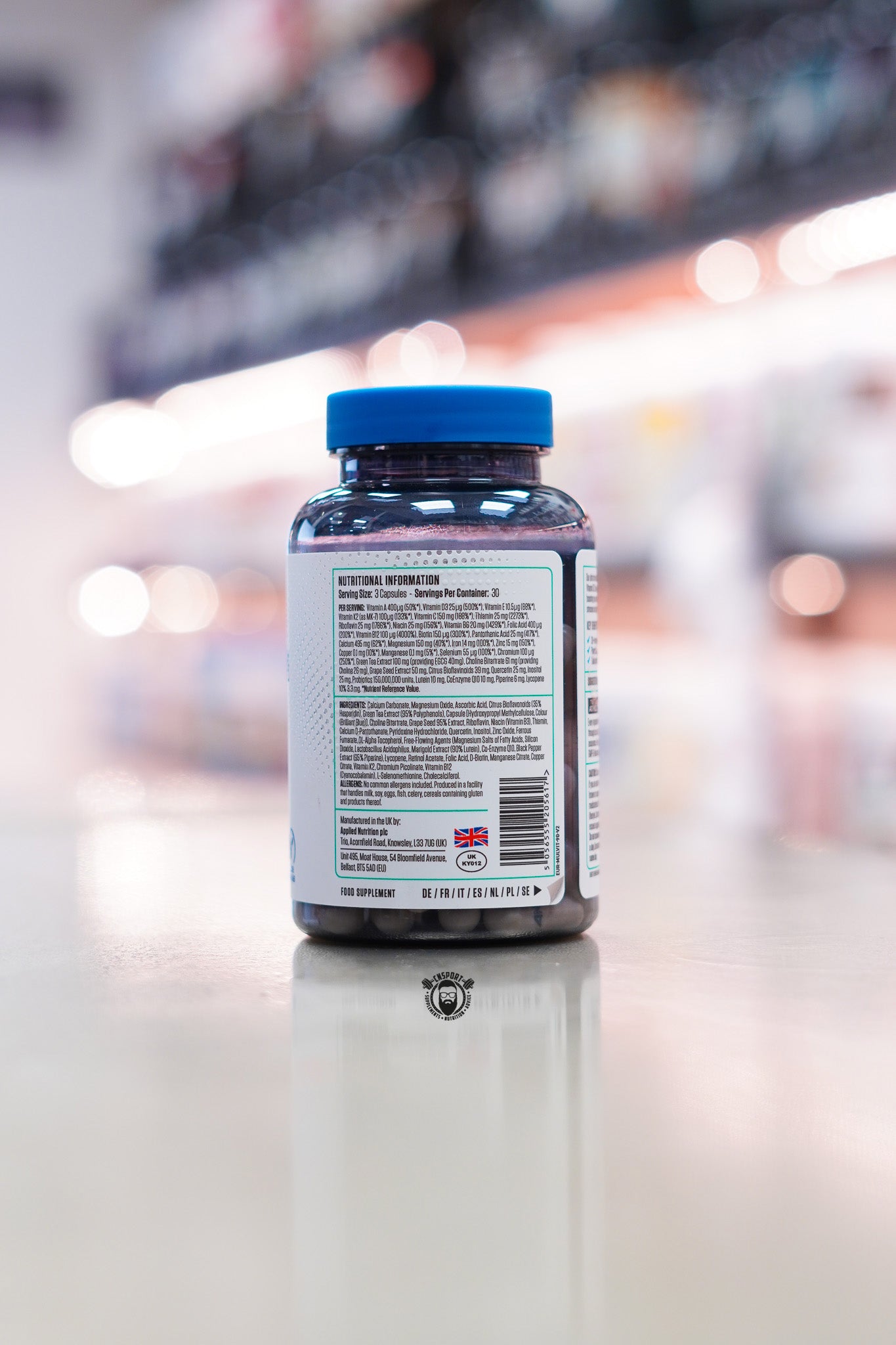 Applied Nutrition - Multi-Vitamin Complex - 90 Capsules ingredient label