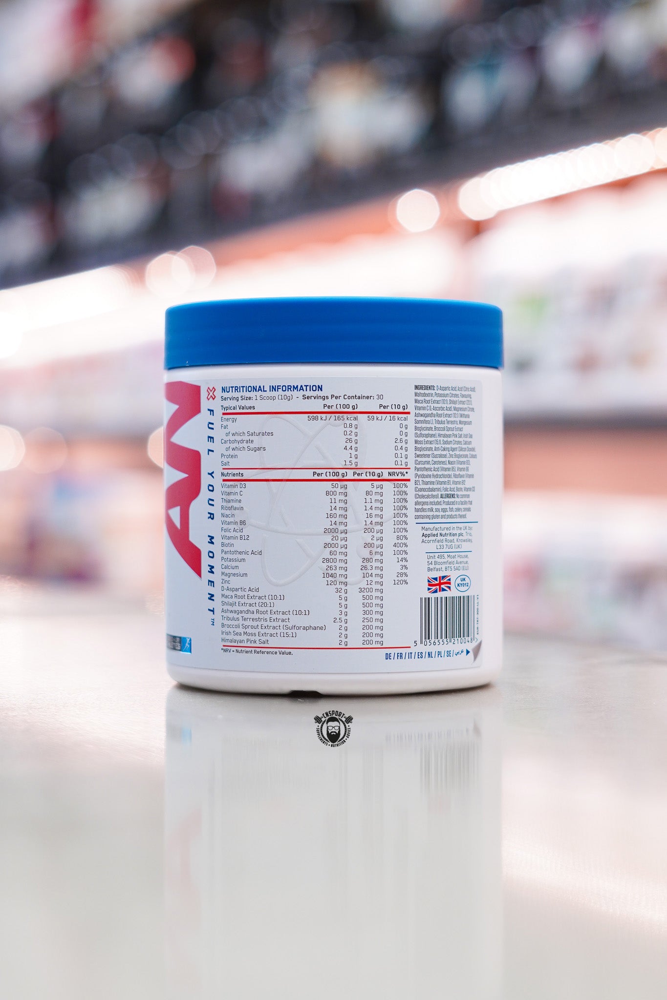 Applied Nutrition - TRT - 30 Servings ingredient label