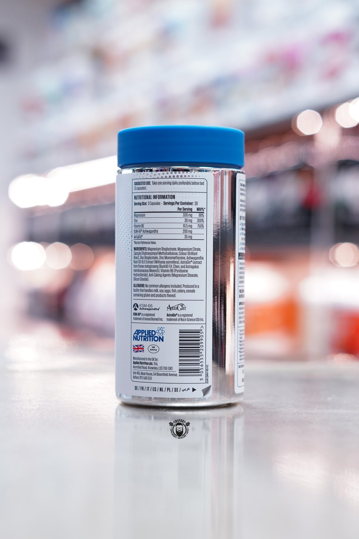Applied Nutrition - Zinc ingredient label