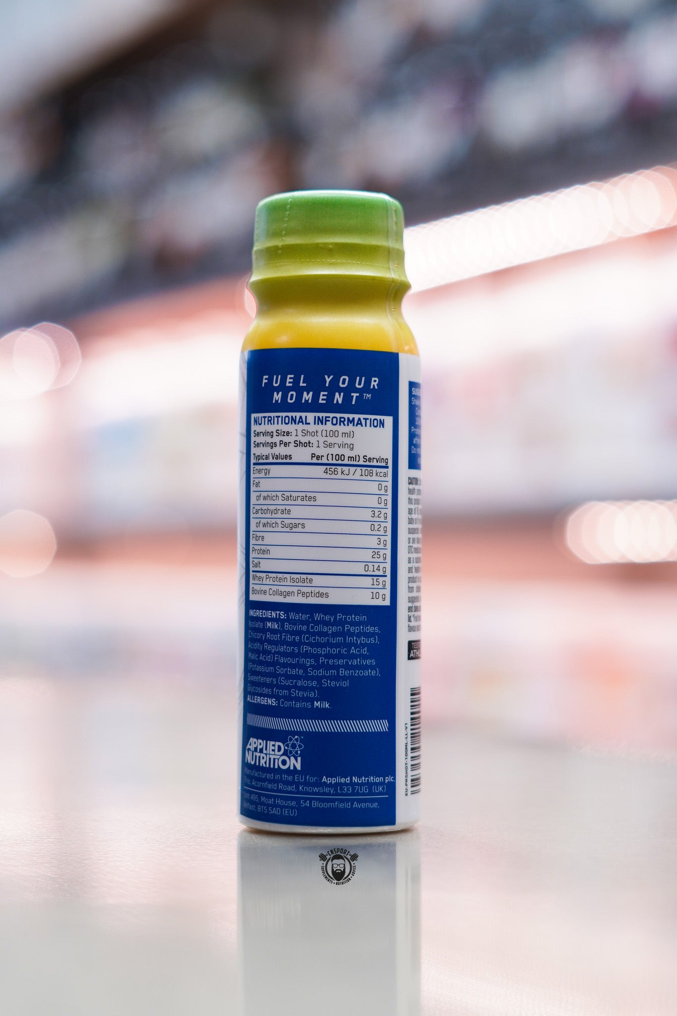 Applied Nutrition - Protein Shot Whey + Collagen - 100ml Shot ingredient label