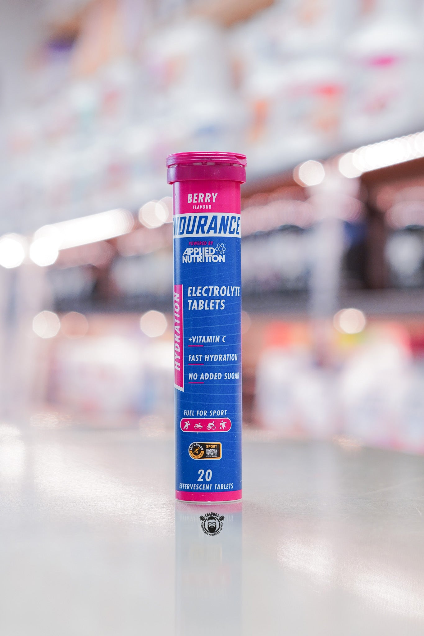 Applied Nutrition Endurance Electrolyte Tablets Berry flavour tube containing 20 effervescent hydration tablets
