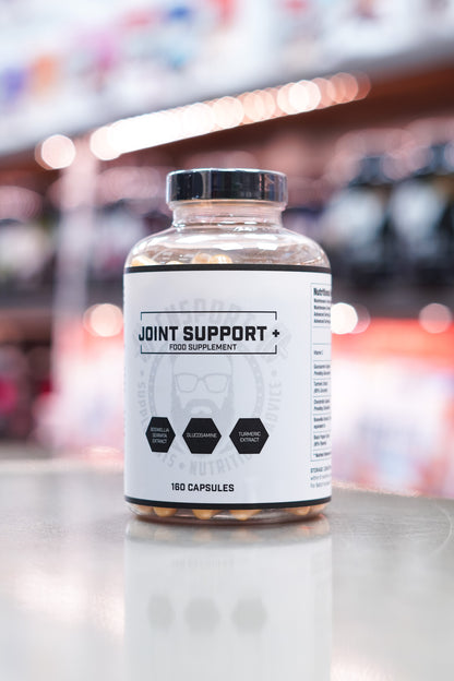 Alternate front-facing shot of CNSport Joint Support+ bottle showcasing clean white label and premium capsule presentation.