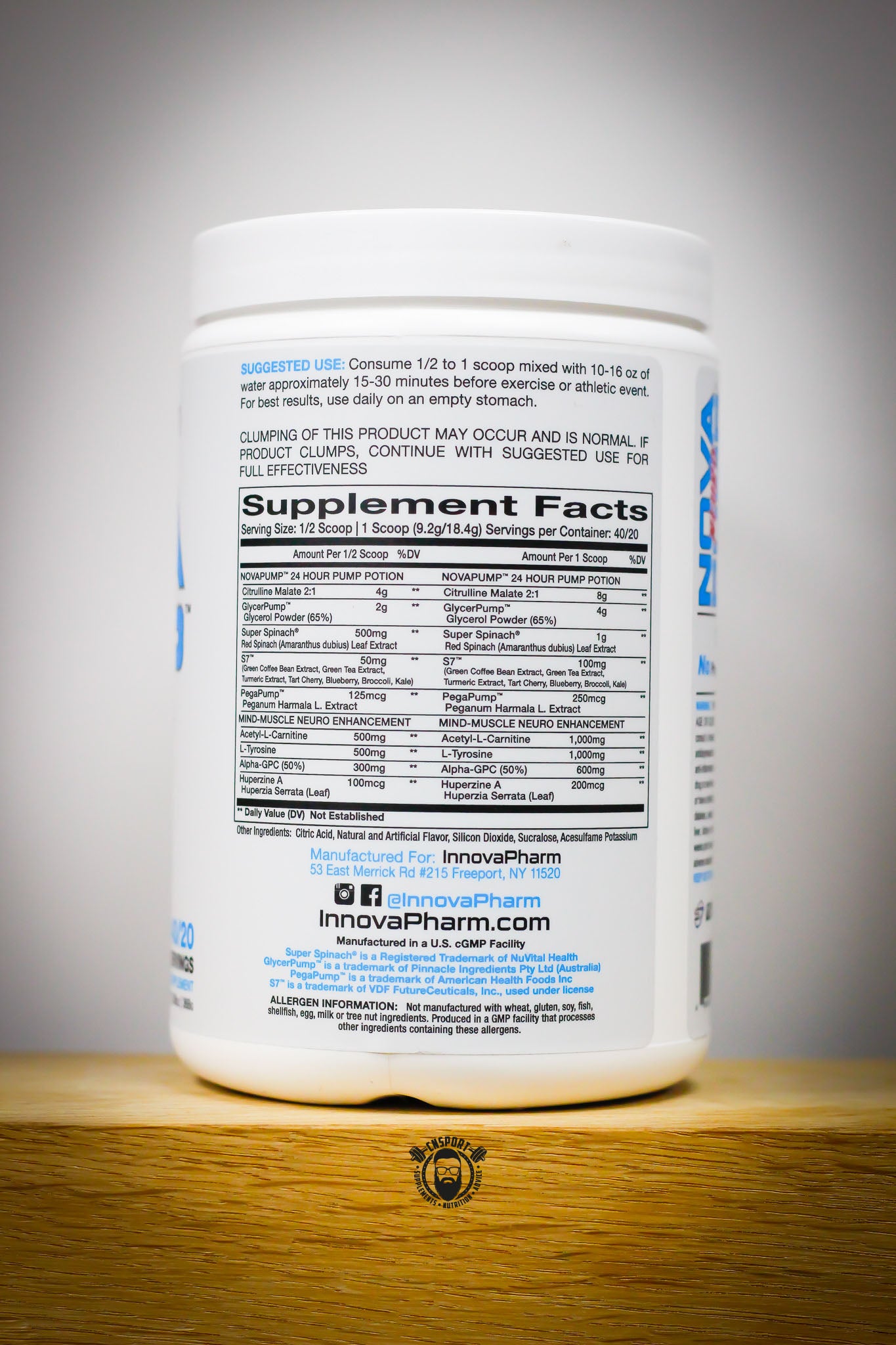 InnovaPharm - Nova Pump Neuro - 40 Servings