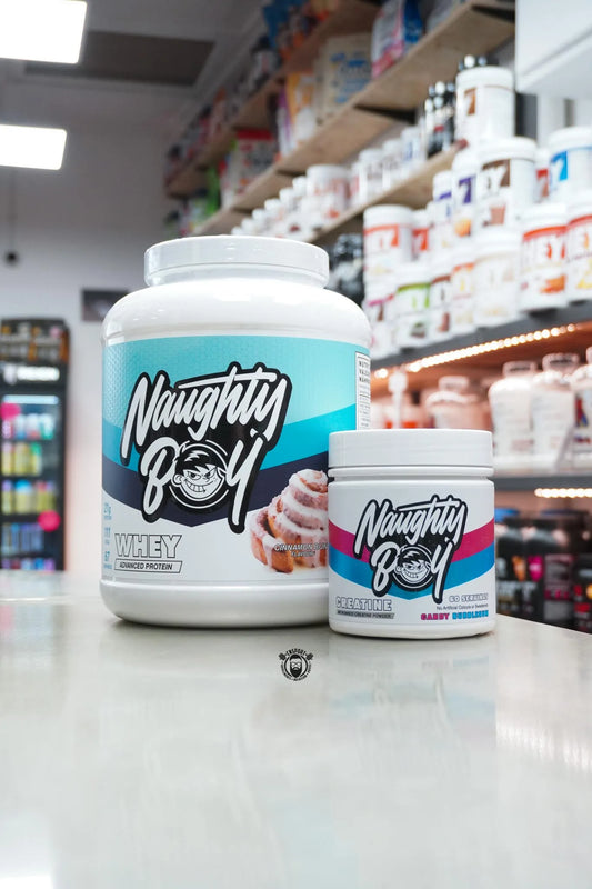 Naughty Boy – 2kg Whey & Flavoured Creatine Bundle