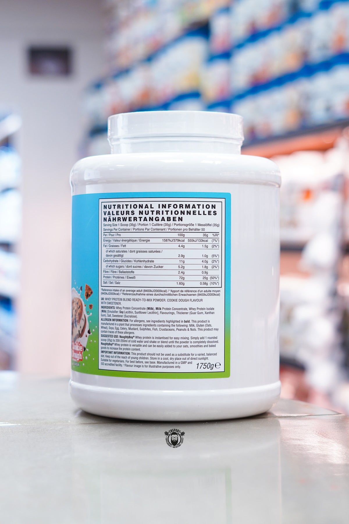 Naughty Boy - Whey Protein Limited Edition - 1750g ingredient label 2