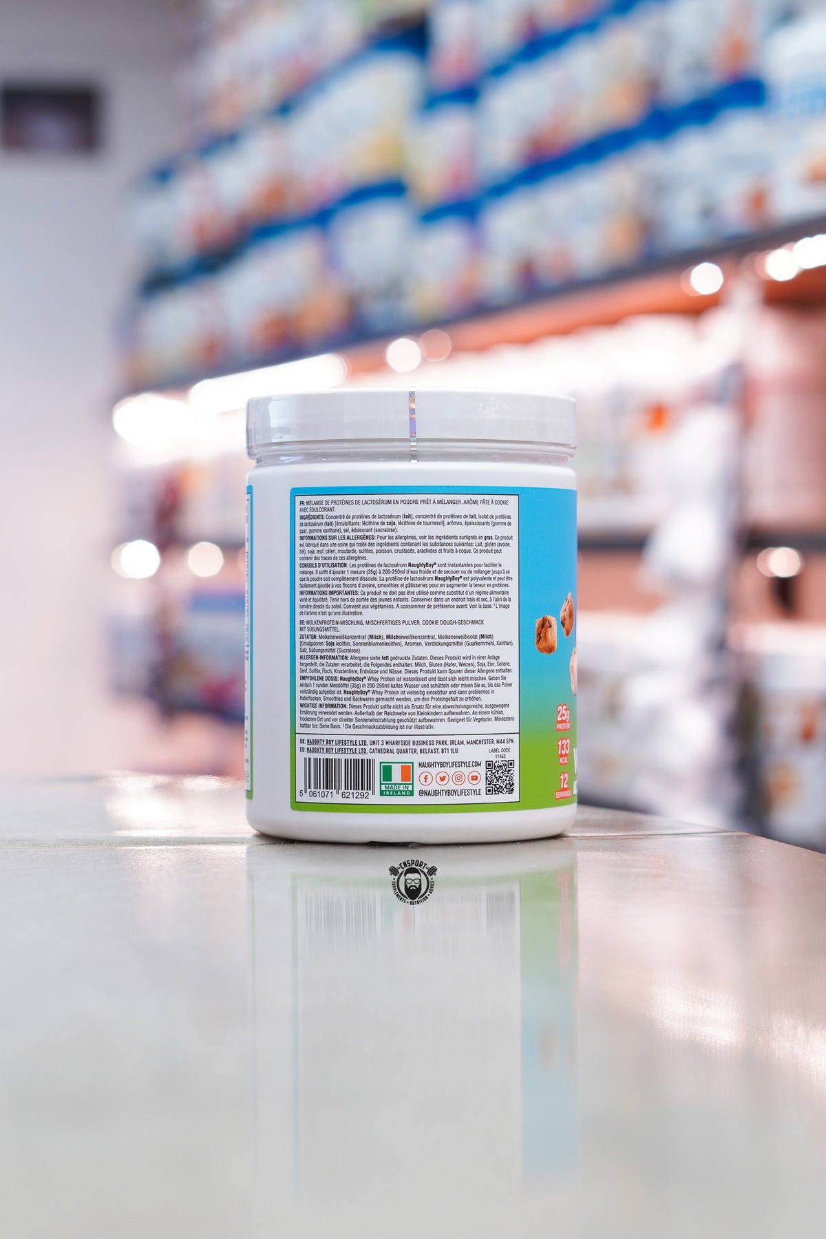Naughty Boy - Whey Protein - 450g ingredient label 2