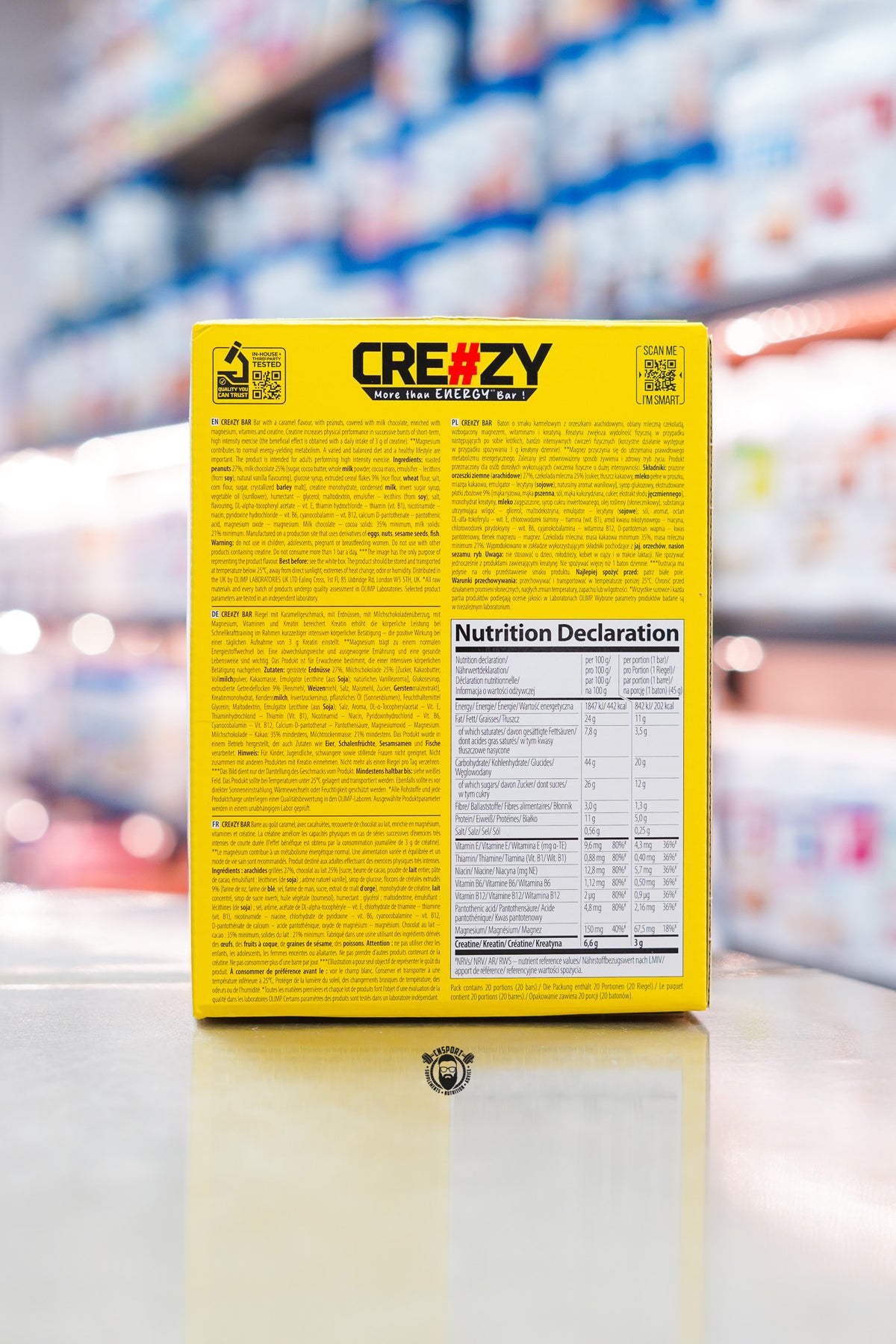 Olimp - Creatine Bar - 45g ingredient label 2
