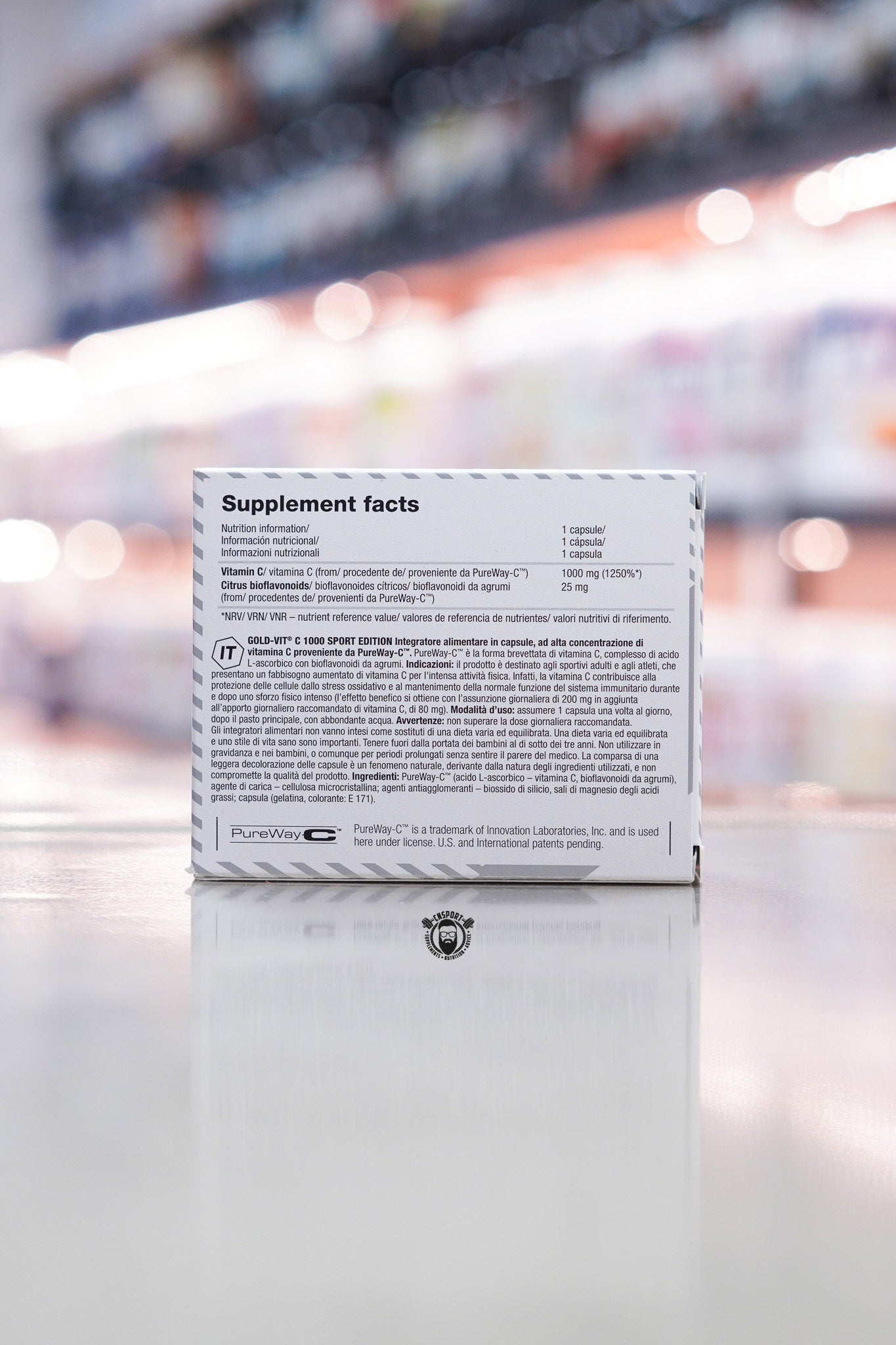 Olimp - Gold Vit C 1000 - 60 Capsules ingredient label