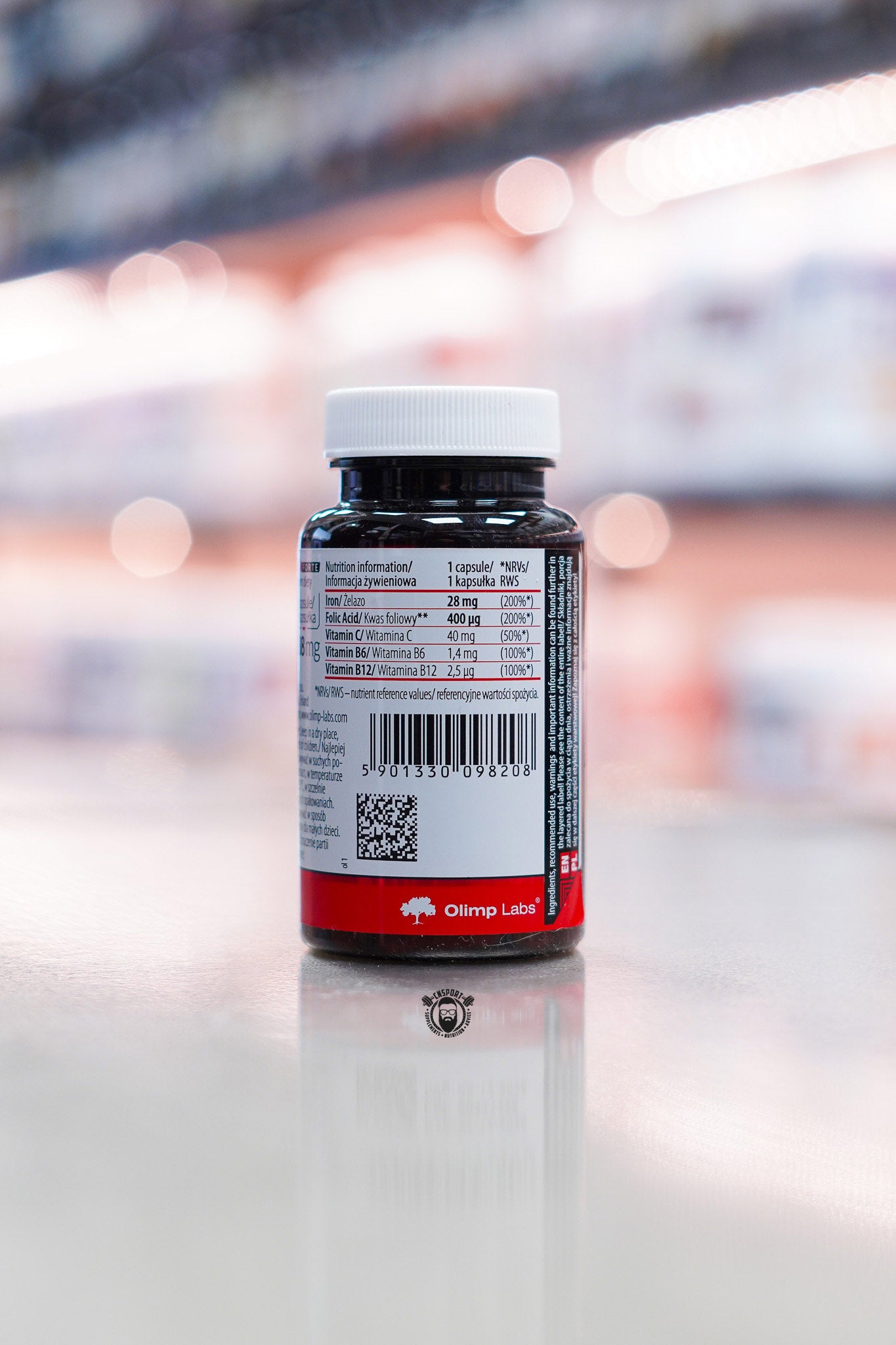 Olimp - Chela Ferr Forte - 60 Caps ingredient label