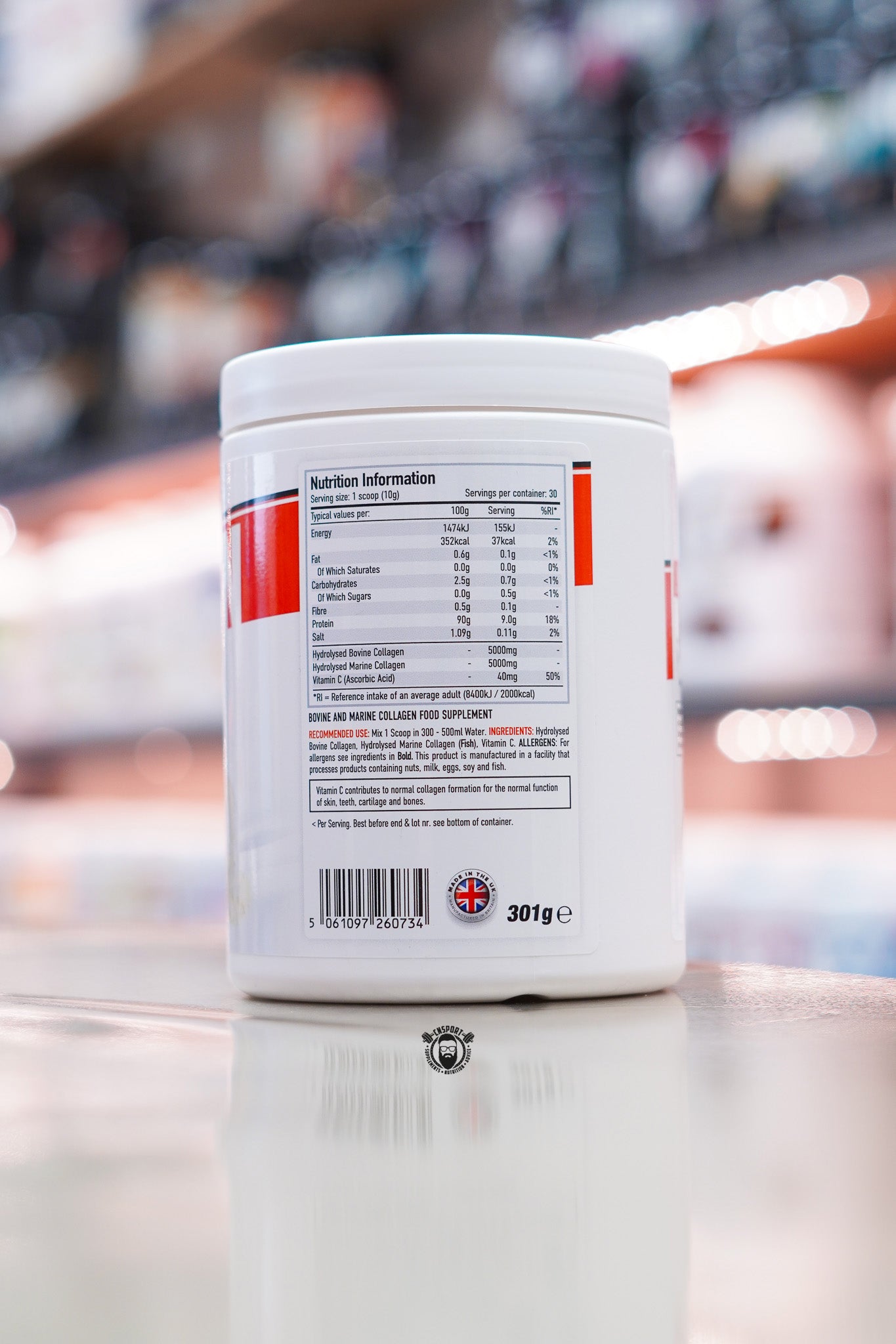 Per4m - Collagen - 30 Servings ingredient label