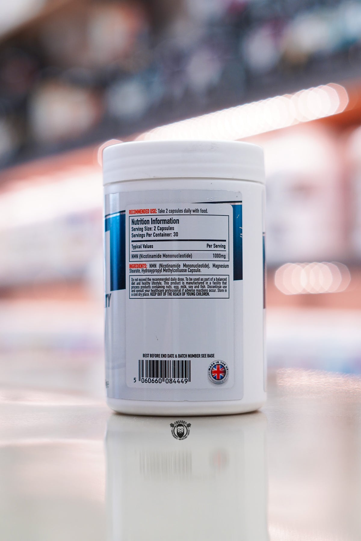 Per4m - NMN - 30 Servings ingredient label