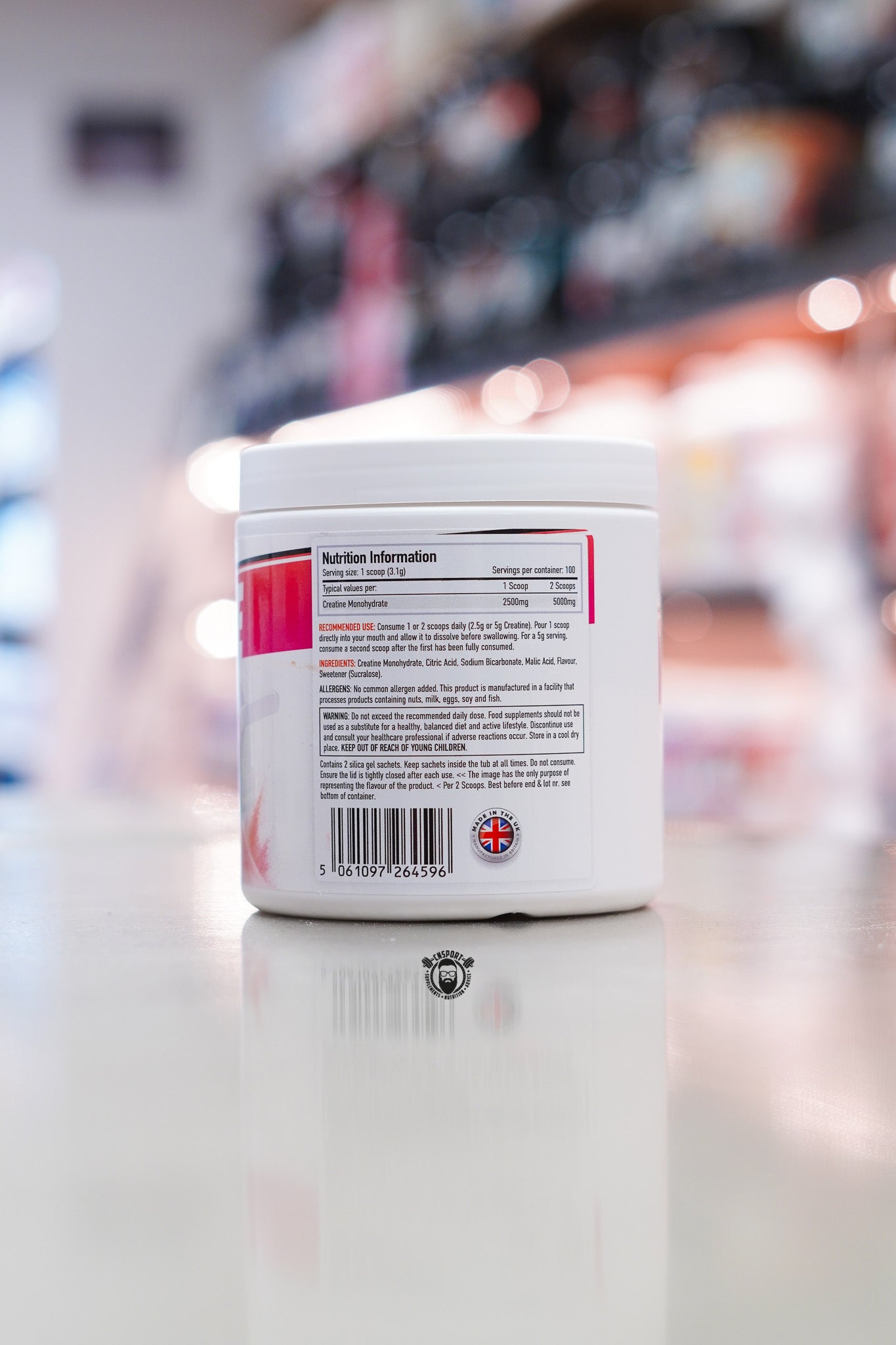Per4m - Sherbet Creatine - 310g - 100 Scoops ingredient label