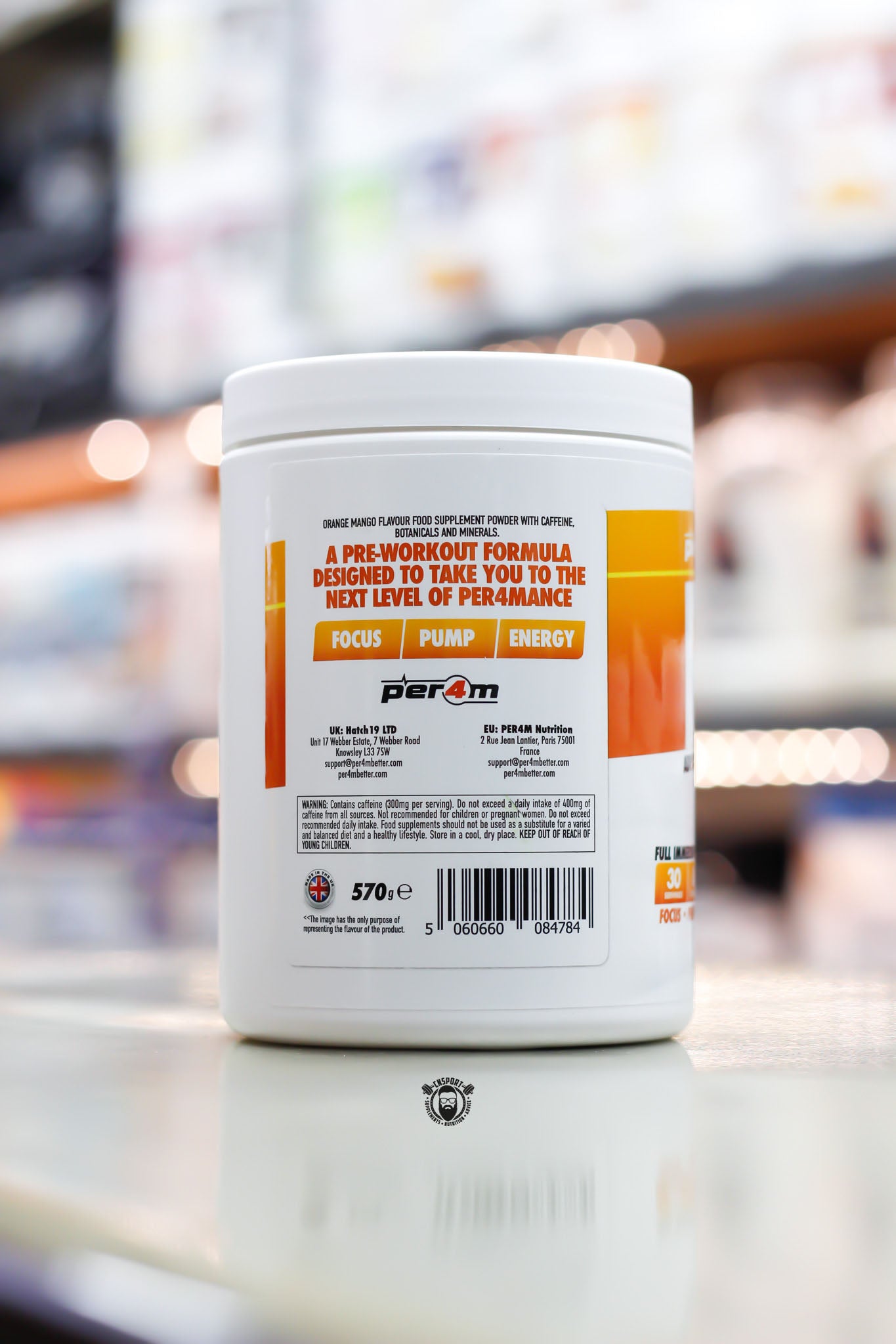 Purus Labs Condense Pre-Workout Powder - 40 Servings, Natural Energy & Focus