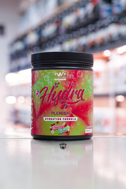 TWP Hydra Plenish hydration formula tub, Cherry Lime flavour, 80 servings.