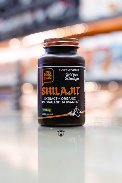 The Good Guru - Gold Shilajit  and Ashwagandha Capsules - 90 Capsules